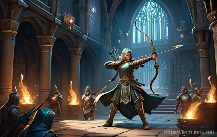 리니지M 보스 레이드 준비물 - A fearsome, ethereal **Queen Rowendell**, appearing as a majestic yet spectral female figure, with g...