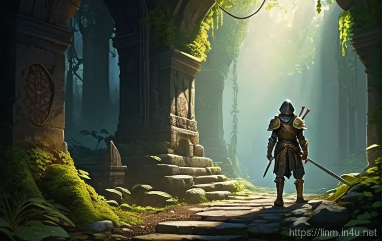 리니지M 게임 코칭 가이드 - **Prompt 1: Novice Adventurer's First Steps**
"A determined young adventurer, either male or fem...