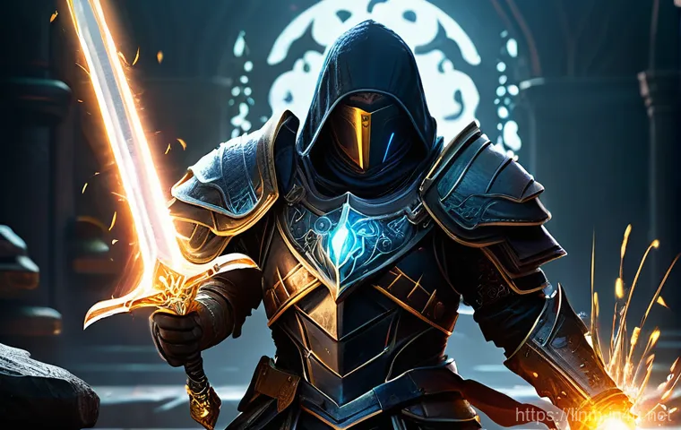 리니지M 게임 코칭 가이드 - **Prompt 1: Novice Adventurer's First Steps**
    "A determined young adventurer, either male or fem...