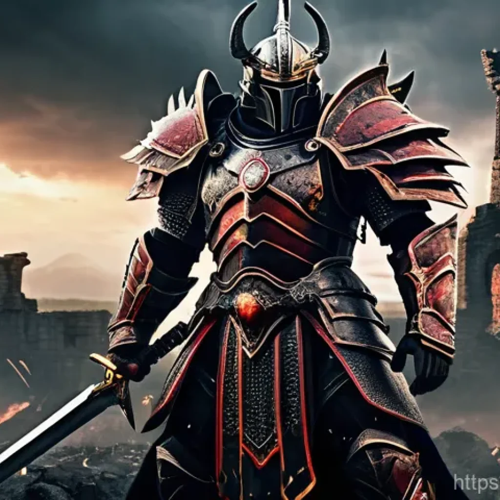 리니지M 변신 카드 등급별 목록 - A male fantasy warrior, imbued with the power of a "Legendary" transformation from Lineage M, stands...