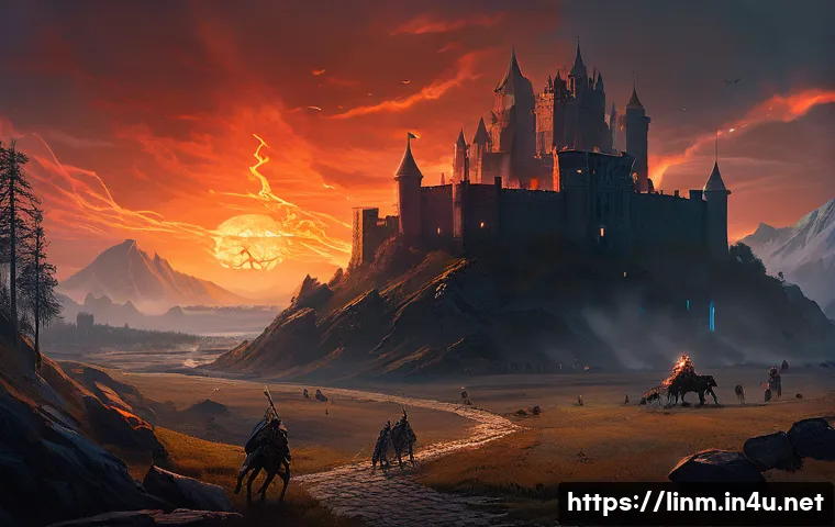 리니지M 최고 사냥터 추천 - **Image Prompt 1: The Burning Heart Battlefields**
A highly detailed, cinematic fantasy illustra...
